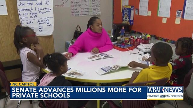 NC Senate advances millions more for private schools