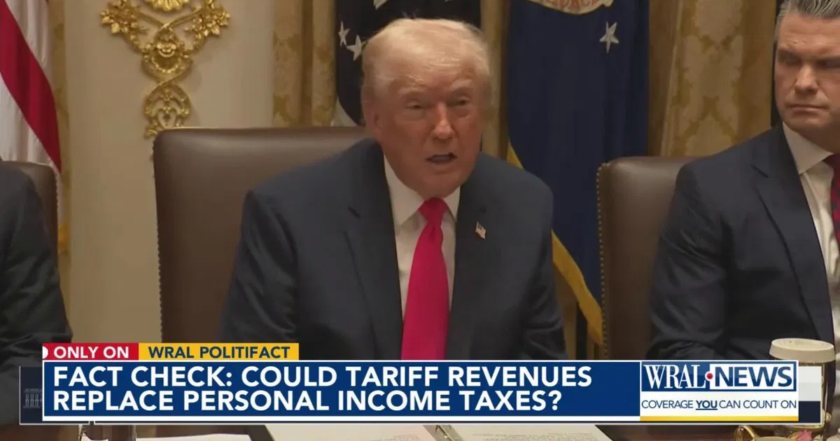 No more personal income tax? Fact-checking Trump's claim about tariff revenues